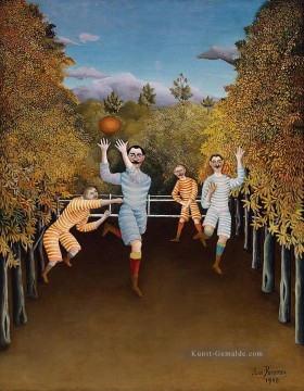  ball - Die Fußball Spieler Henri Rousseau Post Impressionismus Naive Primitivismus